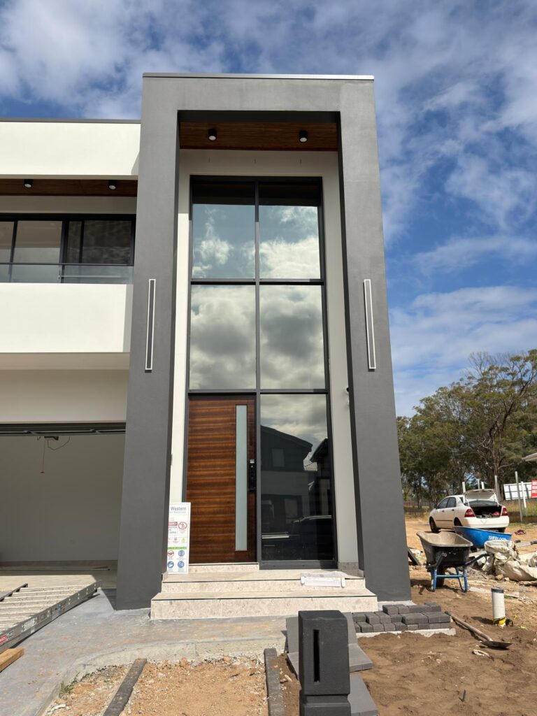 Contemporary Sydney home with large tinted feature windows